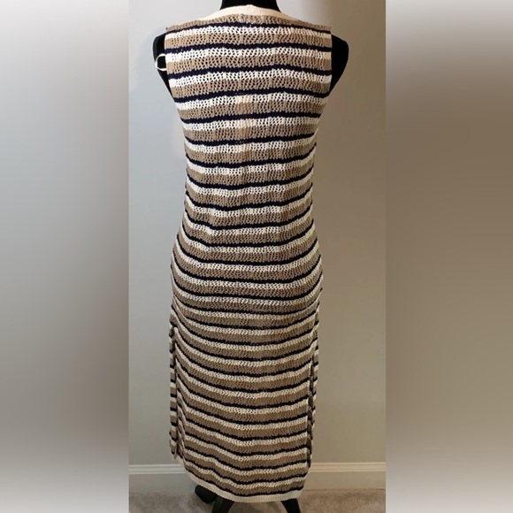 NWT Vigoss Womens MED Crochet Pointelle Knit Cardigan Sweater Cottagecore Boho - Picture 3 of 12